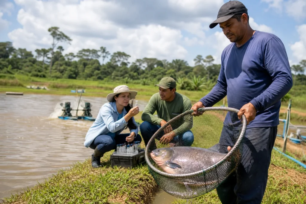 Tecnologia e manejo ampliam a produção de tambaqui em Rondônia
