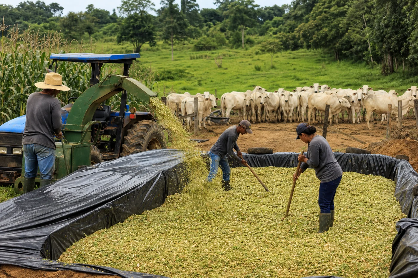 Produção de silagem ganha importância durante a seca em Rondônia